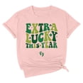 thumbnail image 1 of TSADFHJI Hauts pour Femmes T-Shirt Décontracté Col Rond / T-Shirt Imprimé Lettre pour Confort & Style m, 1 of 3