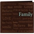 thumbnail image 2 of Pioneer Text Faux Suede Post Bound Album 12"X12"-Family, 2 of 2