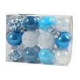 thumbnail image 1 of 24 piezas de adornos de bolas de Navidad, decoraciones, manualidades, bolas colgantes para de Navidad, adornos navideños para aniversario en Azul, 1 of 7