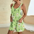 thumbnail image 2 of Pantalones Cortos de Mujer Casual Suspender Impresión Pantalones Cortos de Bolsillo, Pantalones Cortos de Mujer con Bolsillos, 2 of 6