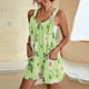 thumbnail image 5 of Pantalones Cortos de Mujer Casual Suspender Impresión Pantalones Cortos de Bolsillo, Pantalones Cortos de Mujer con Bolsillos, 5 of 6