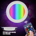 thumbnail image 4 of Garosa Dimmable RGB Recessed LED Panel Lamp Ceiling Down Light Bulb with Remote Controller, Ceiling Light Bulb, Dimmable Ceiling Light, 4 of 7