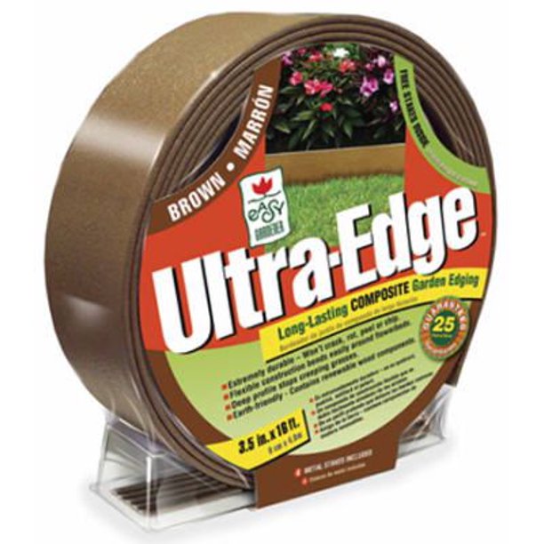 EASY GARDENER INC 16Ft. x 31/2 In. UltraEdge Composite Edging, Brown