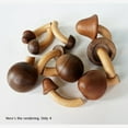 thumbnail image 5 of 8Pcs Wooden Mushroom Refrigerator Magnet Home Kitchen Refrigerator Magnet 3D Solid Wood Magnet Crafts Ornament, 5 of 6