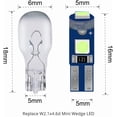 thumbnail image 2 of 10-Pack Ice Blue T5 2721 37 74 Wedge Led Bulb PC74 Twist Sockets Replacement Dash Dashboard Lights Instrument Panel Cluster LEDS Lamps, 2 of 14