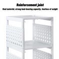 thumbnail image 5 of RKSTN Clamp shelf Storage Cart For Laundry Room Organization, 4 Tier Shelving Unit Utility Cart Storage Rack For Kitchen Bathroom Laundry Narrow Places household supplies, 5 of 5