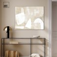 thumbnail image 3 of Cream And Ivory Modern Earth Tone Abstracts Canvas Wall Art by Art Remedy, Silver Floater Frame, 36"x30", 3 of 7