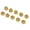 Gold, variant on 10pcs Hollow Metal Beard Beads Set - Silver Hair Braids Extensions Rings, Dreadlock Tube Accessories (1.97 inches / 5 cm) for Men and Women