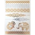 thumbnail image 3 of 10 Sheets Modern Boho Metallic Tattoos Flash Gold/Silver Ultimate Collection, 3 of 4
