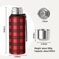 thumbnail image 7 of Christmas 20oz Stainless Steel Thermal Bottle with Tea Filter and Cup Lid, Vacuum Insulated Coffee Mug with 316L Inner Liner, Leakproof Travel Thermos for Office, Commute & Outdoor, 7 of 7