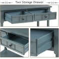 thumbnail image 4 of Harper & Bright Designs Console Table Sideboard Wooden Sofa Table with 2 Drawers and Bottom Shelf for Bedroom, 4 of 7