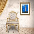 thumbnail image 3 of Bibikow, Walter 13x18 Gold Ornate Wood Framed with Double Matting Museum Art Print Titled - Sweden-Scania-Malmo-Turning Torso building-designed by architect Santiago Calatrava-2005-dusk, 3 of 4