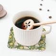 thumbnail image 5 of Lsque Happy Easter Pattern 4" Drink Coasters Set of 4, PVC Leather Absorbent Coasters, Table Coaster Set Decorative Coffee Cup Coasters Housewarming Gift -Square, 5 of 6