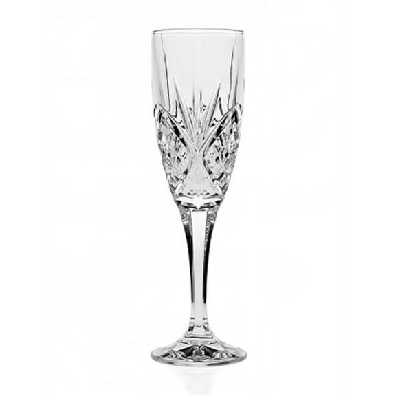 Godinger 25734 Dublin Crystal Flute Glasses - Set Of 12