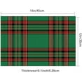 thumbnail image 3 of Red and Green Buffalo Plaid Placemats Set of 4 Christmas New Year Holiday Decoration for Dining Table Easy to Clean Kitchen Table Mats 18 X 12 Inch, 3 of 5