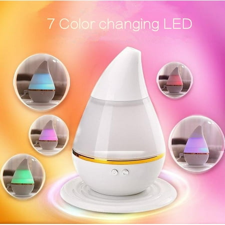 Personal Vaporizer Cigarette Oil Diffuser Vaporizer Aromatherapy Ultrasonic Cool Mist Humidifier with 7 Color LED Lights Changing ()