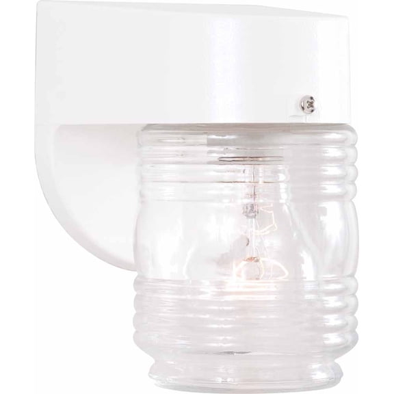 Volume Lighting V9722 1 Light 6" Height Outdoor Wall Sconce - White