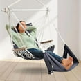 thumbnail image 5 of Universal Hammock Chair Footrest - Adjustable Length & One-Size-Fits-Most;Quick-Clip Attachment for Hanging Chairs, Foldable & Lightweight for Patio, Indoor(Footrest Only - Chair Not Included), 5 of 5