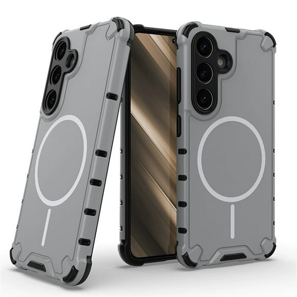 Funda para Samsung Galaxy A34 de 5G [Compatible con Airbag de Grado Militar MagSafe], Funda Protectora Anticaída para Teléfono de Color Sólido, Gris, para Galaxy A34(5G)