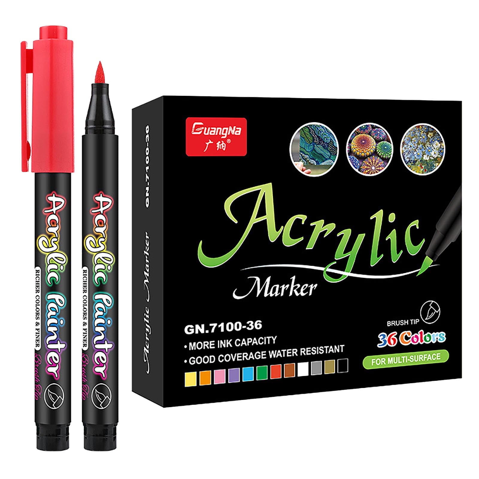 Crafty Croc® 16-Count Water-Based Acrylic Paint Markers (2-Pack) 