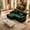 Green, variant on Cloud Couch Sectional Sofa, Chenille 2-Seater with 2 Lumbar & 2 Throw Pillows, Upholstered Wide Arm Sofa with Convertible Ottoman for Living Room, White