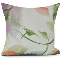 Windy Floral Print Pillow