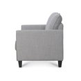 thumbnail image 4 of HFO Brooklynn Tissu Polyester de Transition Siège Rembourré en Gris Clair, 4 of 10