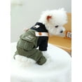 thumbnail image 1 of 1pc Pet Clothes Pet Dog Cat Corduroy Four Legged Jumpsuit, 1 of 4