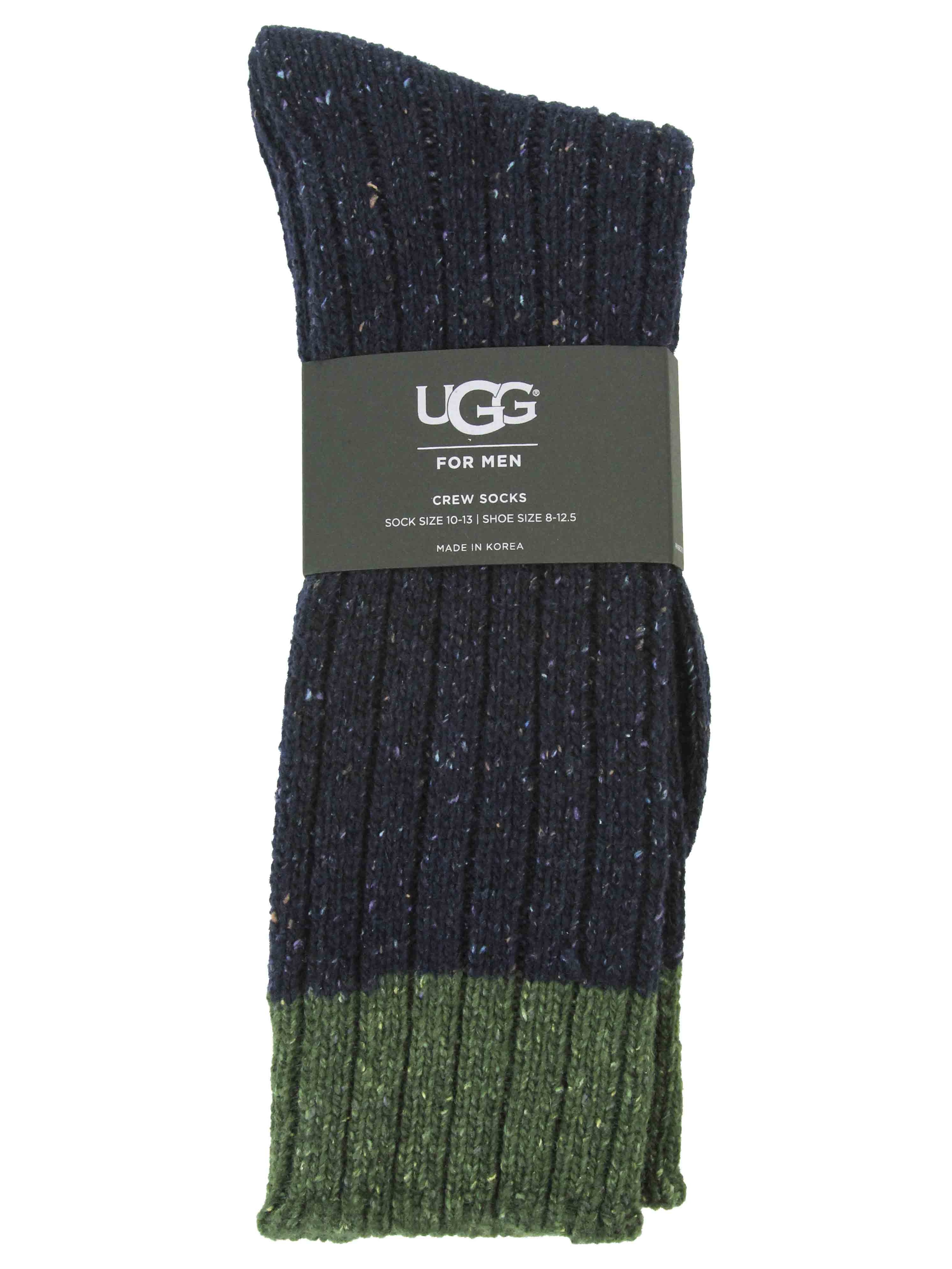 UGG Ugg Men's Classic Color Block Ribbed Knit Crew Socks Walmart