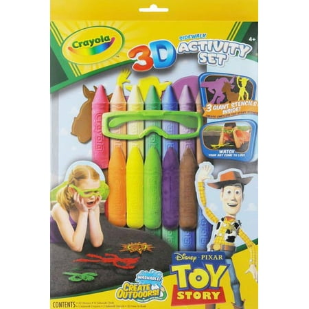 Crayola 3D Washable Sidewalk Chalk Activity Set