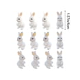 thumbnail image 2 of Lunxisen 36 Pcs Easter Bunny Figurines Cute Holiday Decor Spring Tabletop Centerpiece Farmhouse Ornament, 2 of 6