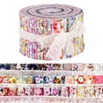 thumbnail image 4 of 36 Pieces Jelly Roll Multi-Color Fabric Quilting Fabric Strips with Different Patterns for Sewing Quilting Crafting Home DIY, 4 of 8