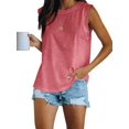 thumbnail image 1 of Sherrylily Summer Women Sleeveless Tank Top Loose Fit Casual Crew Neck T Shirts, 1 of 5