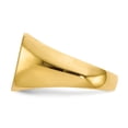 thumbnail image 3 of 14K Yellow Gold Ring Band Signet 12.0x13.0mm Closed Back Men's, 3 of 5