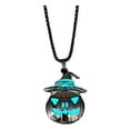 thumbnail image 2 of RXIRUCGD Halloween Accessory Necklace With Pumpkin Ghost Face,Light Blue, 2 of 5