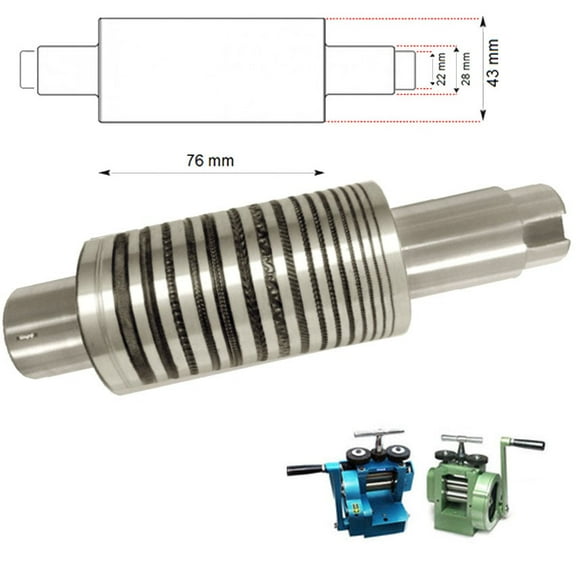80mm. Rolling Mill Pattern Roll Design # 56 From 0.7 To 3.0mm. Wide Jewelry
