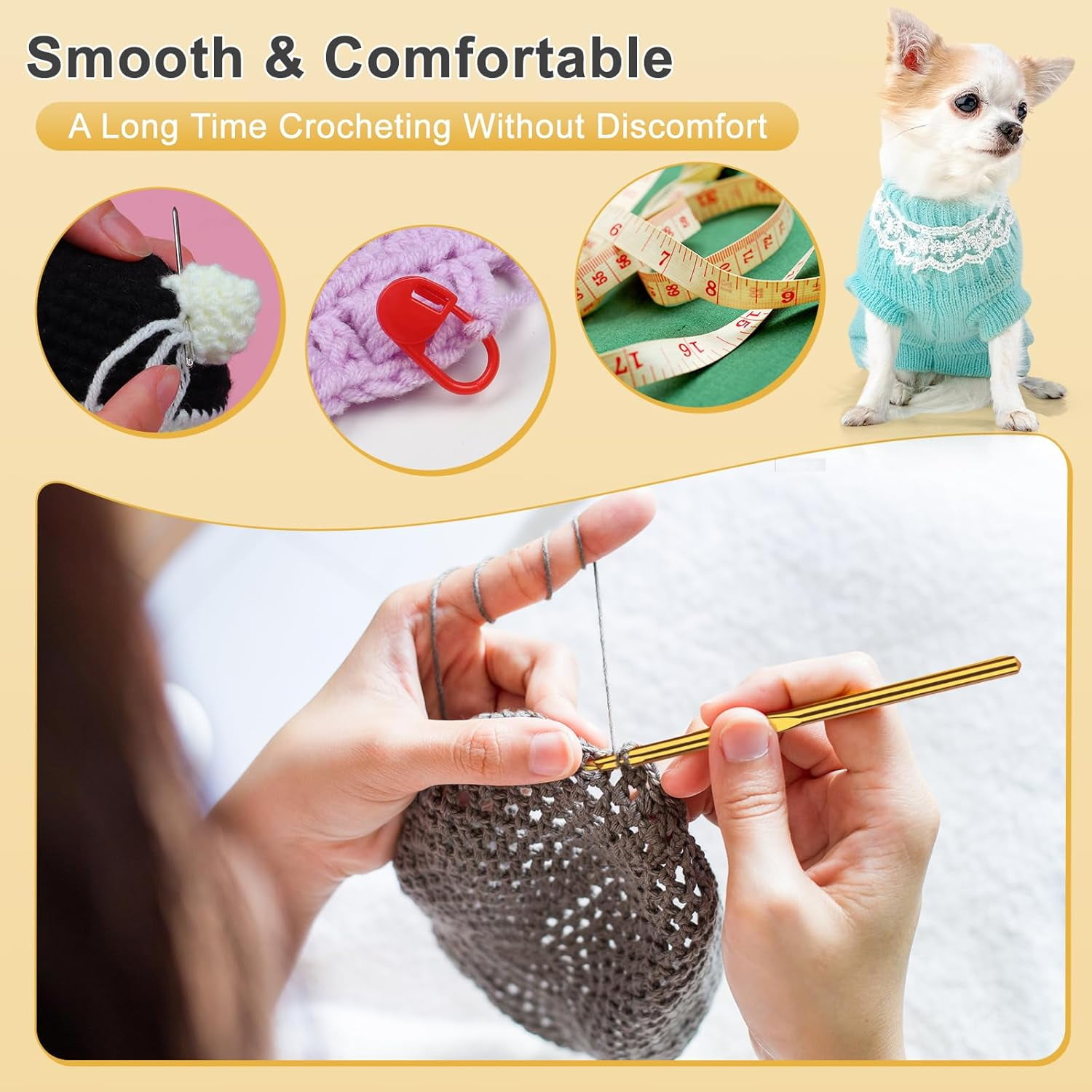 Fuebueo Colourful Crochet Yarn,Threadart 100% Pure Cotton Crochet Thread Super Soft Milk Cotton Yarns for Beginner Professional, Ideal Gift