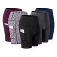 thumbnail image 1 of Licra Bolsillo Shorts Deporte Gym Fitness Para Mujer Yoga, 1 of 1