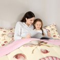 thumbnail image 5 of Manfei Ocean Theme Shell 7-Piece Twin Bedding,Hawaii Holiday Coconut Tree Bedding Comforter Set,Pink Reversible, 5 of 7