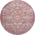thumbnail image 2 of Addison Rugs Mayfield Premium Machine Washable Transitional Aztec Merlot Round Rug, 8' x 8', 2 of 6