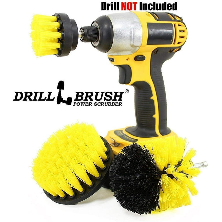 Electric Drill Brushes, Drill Brush Set: Power Scrub Away Grime And Dirt  From Floors, Tubs, Showers, Tiles, And More! - Temu