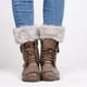 thumbnail image 4 of 2 Pares De Botas De Punto Con Ribete De Piel En Los Puños, Calentadores De Piernas, Mangas De Calcetín Para Botas SM SunniMix calentador de pierna de punto para mujeres, 4 of 8