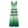 thumbnail image 5 of Women St. Patrick's Day Baggy Overall Shamrock Print Sleeveless Straight Leg Jumpsuits 2026 Fashion Spring Rompers with Adjustable Straps, 5 of 6