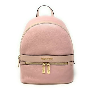 Michael Kors Medium Jaycee Zip Pocket Pebbled Leather Backpack Sherbet Michael Kors Jaycee Medium Bright Red Pebbled Leather  main image 4
