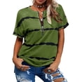 thumbnail image 1 of Jumpingount Camiseta de algodón para mujer, blusa básica estampada holgada, ropa de diario para niñas, ropa de verano para fiesta de vacaciones en la Prendas para la parte del cuerpo Verde  XXL Jumpingount AP010364-10, 1 of 6