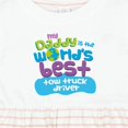 thumbnail image 4 of Inktastic My Daddy is the Worlds Best Tow Truck Driver Girls Baby Dress, 4 of 5
