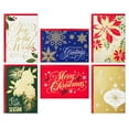 thumbnail image 1 of Hallmark Boxed Christmas Cards Assortment, Gold Foil Classic (6 Designs, 36 Cards With Envelopes), 1 of 8