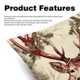 thumbnail image 2 of Elk Deer Throw Pillow Covers Set of 2 - 16x16, 18x18, 20x20 Inches - Unique Patterns - Ideal for Bed Pillow, Throw Pillows for Various Occasions, 2 of 6