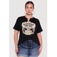thumbnail image 2 of Women's Plus Size Wild Heart Rodeo Angel Graphic Slashed Tee, 2 of 4