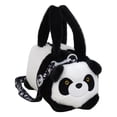 thumbnail image 1 of Bolso de hombro de peluche, novedoso bolso cruzado con forma de animal para ir de compras en vacaciones Panda, 1 of 8